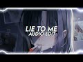 Lie To Me Ali Gatie And Tate McRae Audio Edit