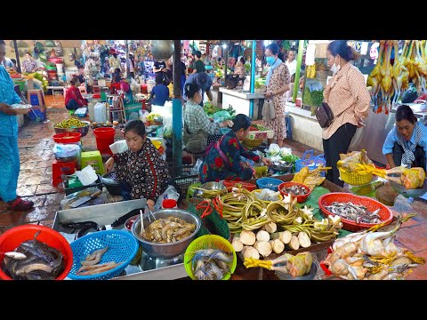 Boeng Kengkong Market Food Show - Amazing Cambodian Fresh Market Food In Phnom Penh City