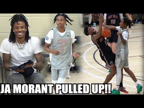 Ja Morant Pulled Up To Peach Jam To See Rob Dillingham & CP3 GO TO WORK! GETS INTENSE 👀