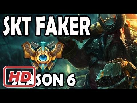 SKT T1 Faker Gangplank vs Fiora MID Ranked Challenger Korea