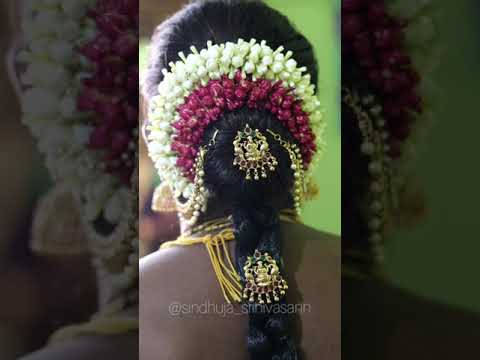 Quick and Easy technique to fix Muhurtham Jadai | Muhurtham Hairstyle Tutorial |Bridal Makeup Hairdo