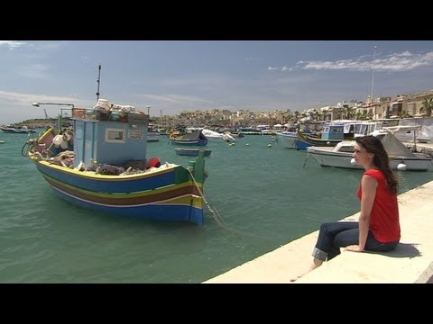 Marsaxlokk fishing village, Malta  - Getaways BBC1 NI
