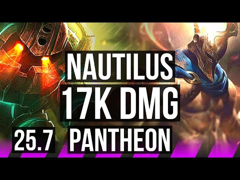 NAUTILUS & Ezreal vs PANTHEON & Lux (SUP) | 17k DMG | EUW Challenger | 25.7
