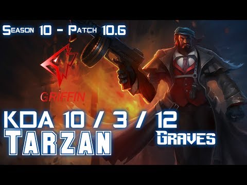 GRF Tarzan GRAVES vs GRAGAS Jungle - Patch 10.6 KR Ranked