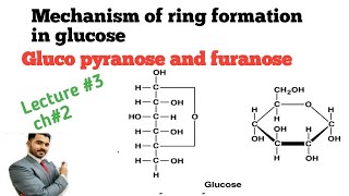 Mechanism of ring formation in glucose Lecture 3 in Urdu Hindi by dr A.Hadi