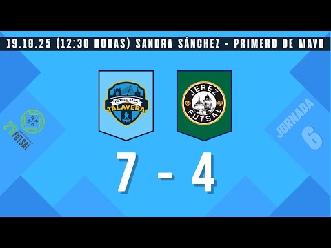 RESUMEN – Aurge Energía FS Talavera – Jerez Futsal (2ª Div B - Grupo IV – J6 - 25/26)