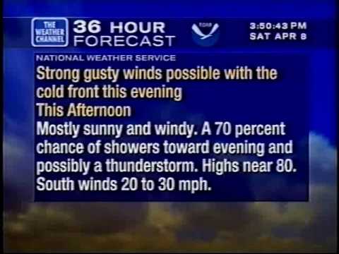 Weather Star XL from North Phila. Airport April 8, 2000