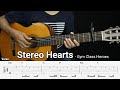 Stereo Hearts - Gym Class Heroes feat. Adam Levine - Fingerstyle Guitar Tutorial + TAB & Lyrics