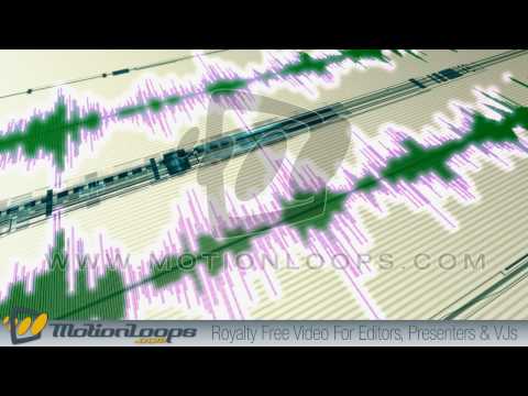 Timeline Analyzer Hd movie clip. HD Audio animated  timeline from motionloops collection.