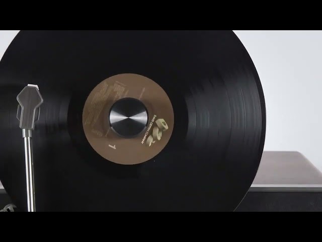 Crosley Beck automatic vertical record player walnut overview