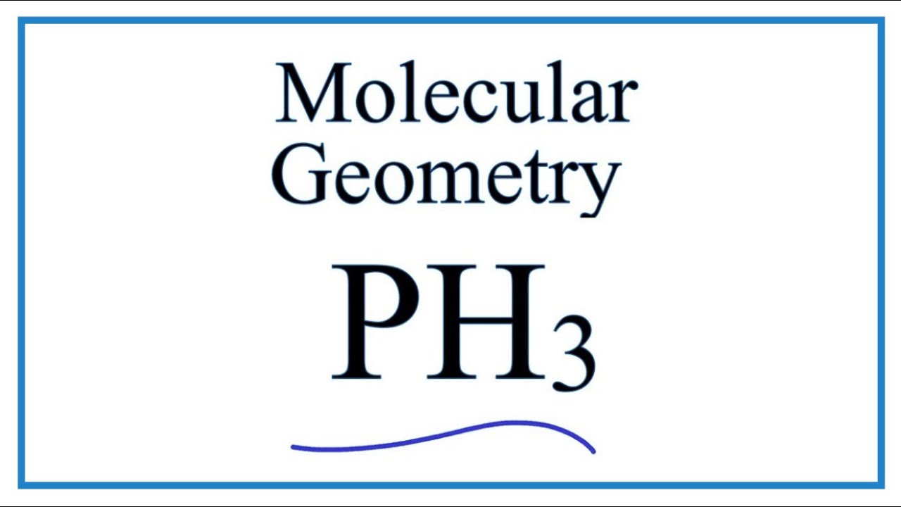 PH3 Molecular Geometry / Shape and Bond Angles (Note: actual bond angle is 93.5 degrees)