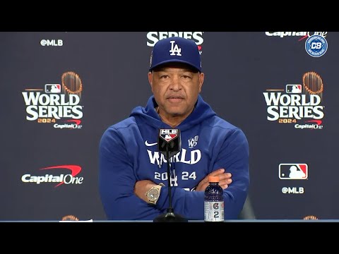 2024 年世界大賽：戴夫-羅伯茨對揚基隊球迷搶奪穆基-貝茨做出反應，並談論道奇隊的牛棚 (2024 World Series: Dave Roberts reacts to Yankees fan grabbing Mookie Betts, talks Dodgers bullpen)