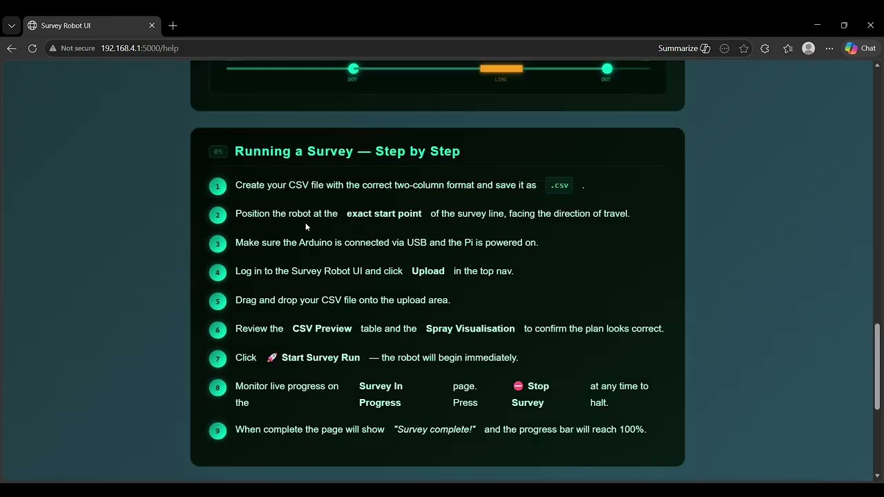 Proof of Functionality - Survey Robot 