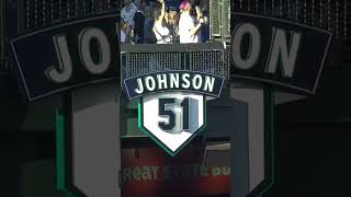 Randy Johnson officially has his number retired by the Seattle Mariners ????
