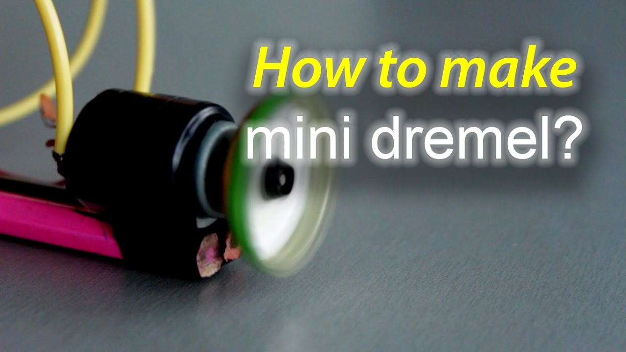 Как се прави мини Дремел? How to make mini Dremel?