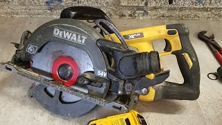 Dewalt 54v skil saw making a bad grinding sound. How to replace a bad bearing.
