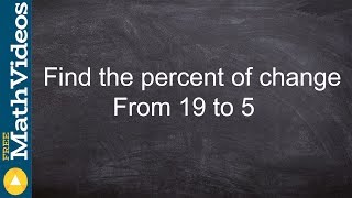 Percent of change