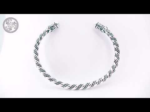 Svantevit Slavic Silver Amulet Bracelet by Hnoss Silver Craft