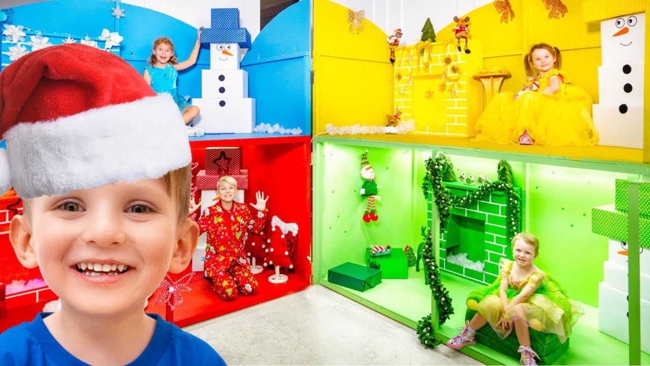 Desafío Navideño: Cuatro Casas de Colores con Vania Mania Kids! 🌈🏠🎅
