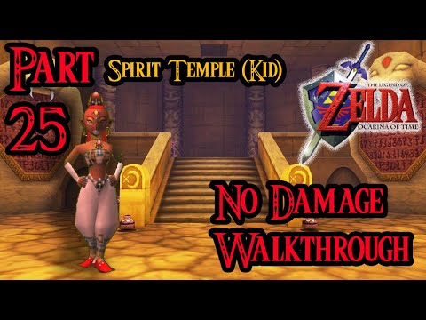 Zelda Ocarina of Time 100% Walkthrough Widescreen HD Part 25 - Spirit Temple - Silver Gauntlets