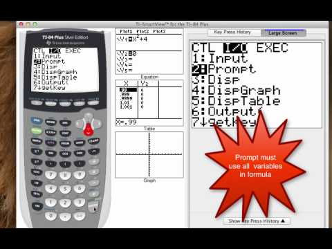 TI-84 Tutorial (Programming)