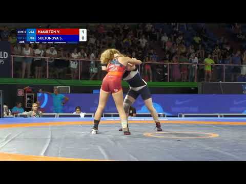 HAMILTON V. (USA) VS SULTONOVA S. (UZB) | WW 61KG SF | CADET WORLD CHAMPIONSHIP ROMA 2022 |