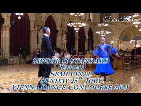 Vienna Dance Concourse 2021 - Senior II Standard Tango WDSF - Semi Final - 25 July 2021