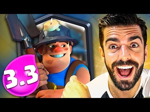 USEI O NOVO DECK MAIS RÁPIDO DE MINEIRO DO CLASH ROYALE!