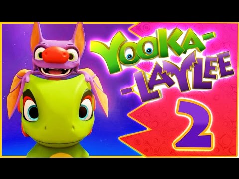 Yooka-Laylee 100% Walkthrough Part 2 (PS4, PC, XONE) - Glitterglaze Glacier - No Commentary