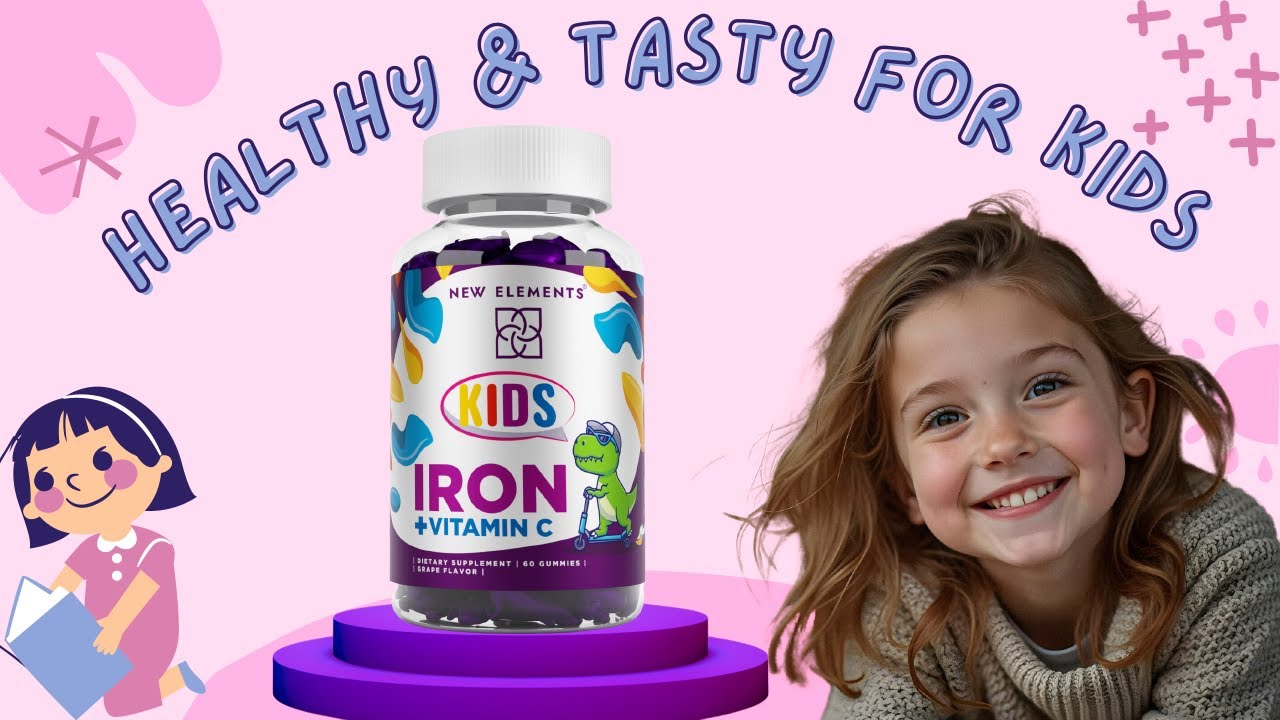 Iron Gummies with Vitamin C for Kids | Powerful Wellness |  New Elements