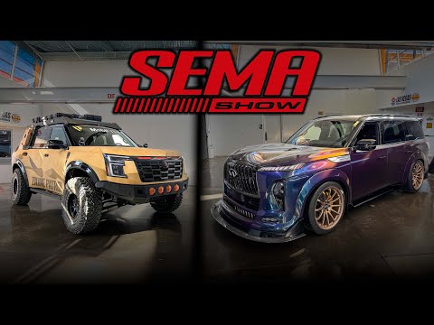 Nissan Dune Patrol vs Infiniti QX80 R-Spec! | Nissan + Infiniti SEMA Builds!