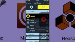 Studio To Stage (2/3) PREPARE • U2 Cover for STAGE LOOPER on Reason 9 Slice the song parts