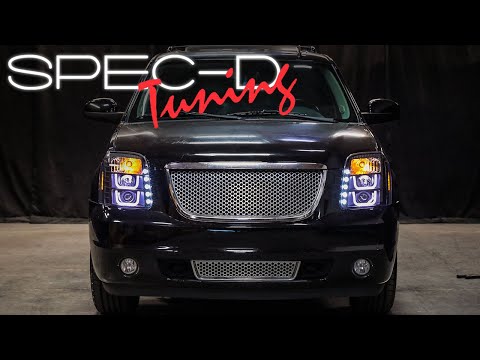SPECDTUNING INSTALLATION VIDEO: 2007-2014 GMC YUKON PROJECTOR HEADLIGHTS