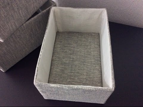 طريقتي في تغليف الكارتون للحصول على علب رائعة DIY:How to cover a box with fabric