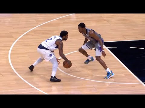 De'Aaron Fox totally destroyed Kyrie Irving in defense by blocking him like a child