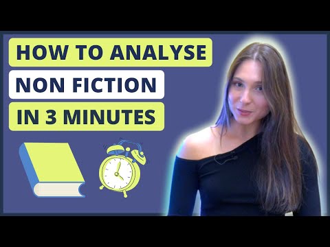 How to Analyse a Non Fiction Text in 3 Minutes