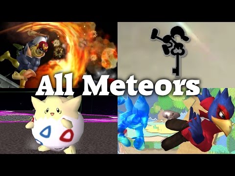 Super Smash Bros. Melee - All Meteor Smashes