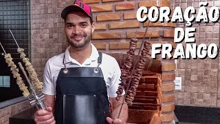 CHURRASCO DE CORAÇÃOZINHO | Como fazer coraçãozinho de frango