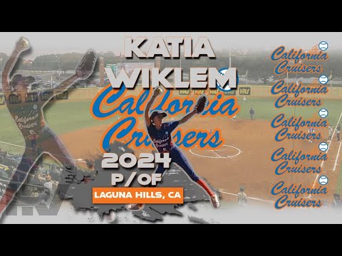 2024 Katia Wiklem Pitcher and Outfield, Softball Skills Video - Cal Cruisers Turi