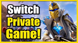 Switch from Public game to PRIVATE Game in Fortnite OG (Quick Tutorial)