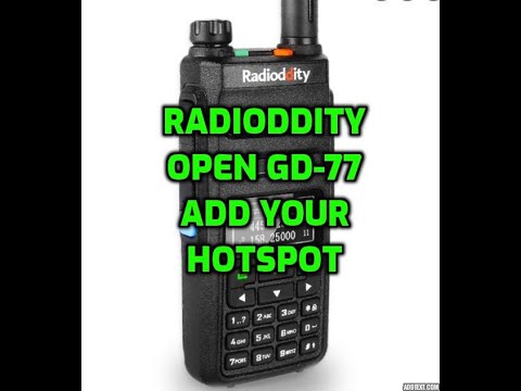 Radioddity Open GD-77 Add Hotspot MMDVM in codeplug