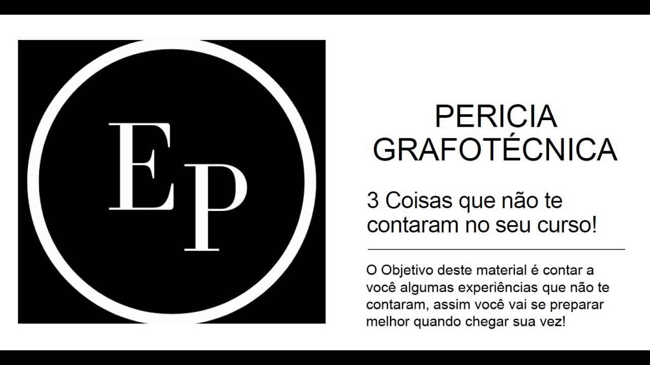 3 COISAS QUE NÃO TE CONTARAM NO SEU CURSO DE PERICIA GRAFOTÉCNICA