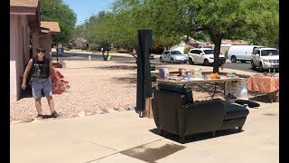 my neighbor billy is angry that we&#39;re having a garage sale