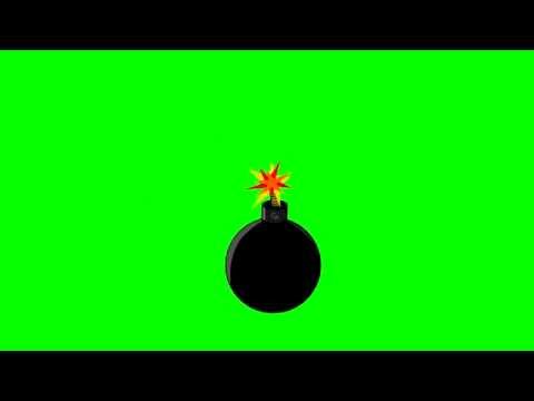 Animated Bomb Exploding ~ Green Screen