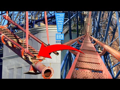 The Big One Track REMOVAL | Blackpool Pleasure Beach December 2022