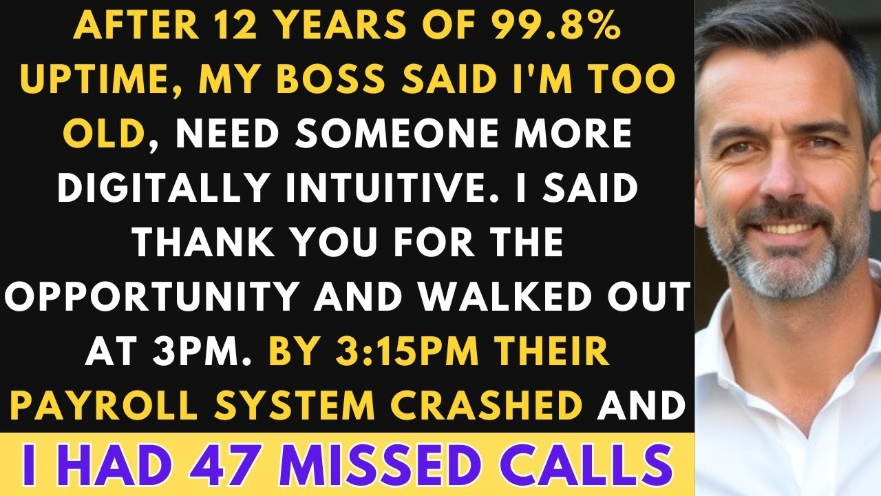 They Fired Me for Being 'Too Old' – By 3PM, Their Systems Crashed
