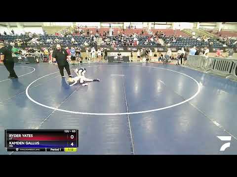 63 Lbs Semifinal - Ryder Yates, UT Vs Kamden Gallus, MN 59ab