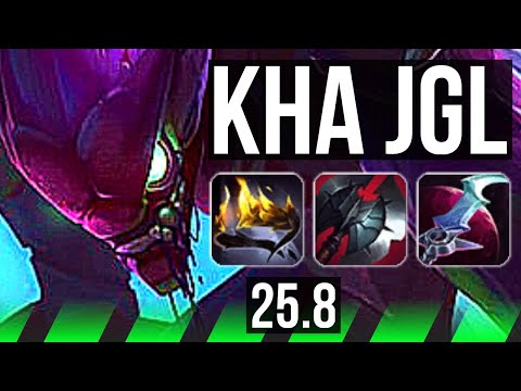 KHA'ZIX vs HECARIM (JGL) | Legendary | NA Grandmaster | 25.8