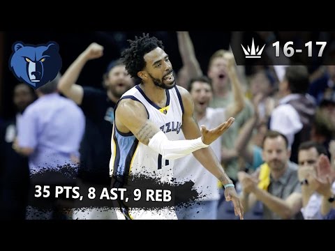 Mike Conley Full Highlights vs Spurs R1G4 / 35 pts, 9 reb, 8 ast [04.22.2017]