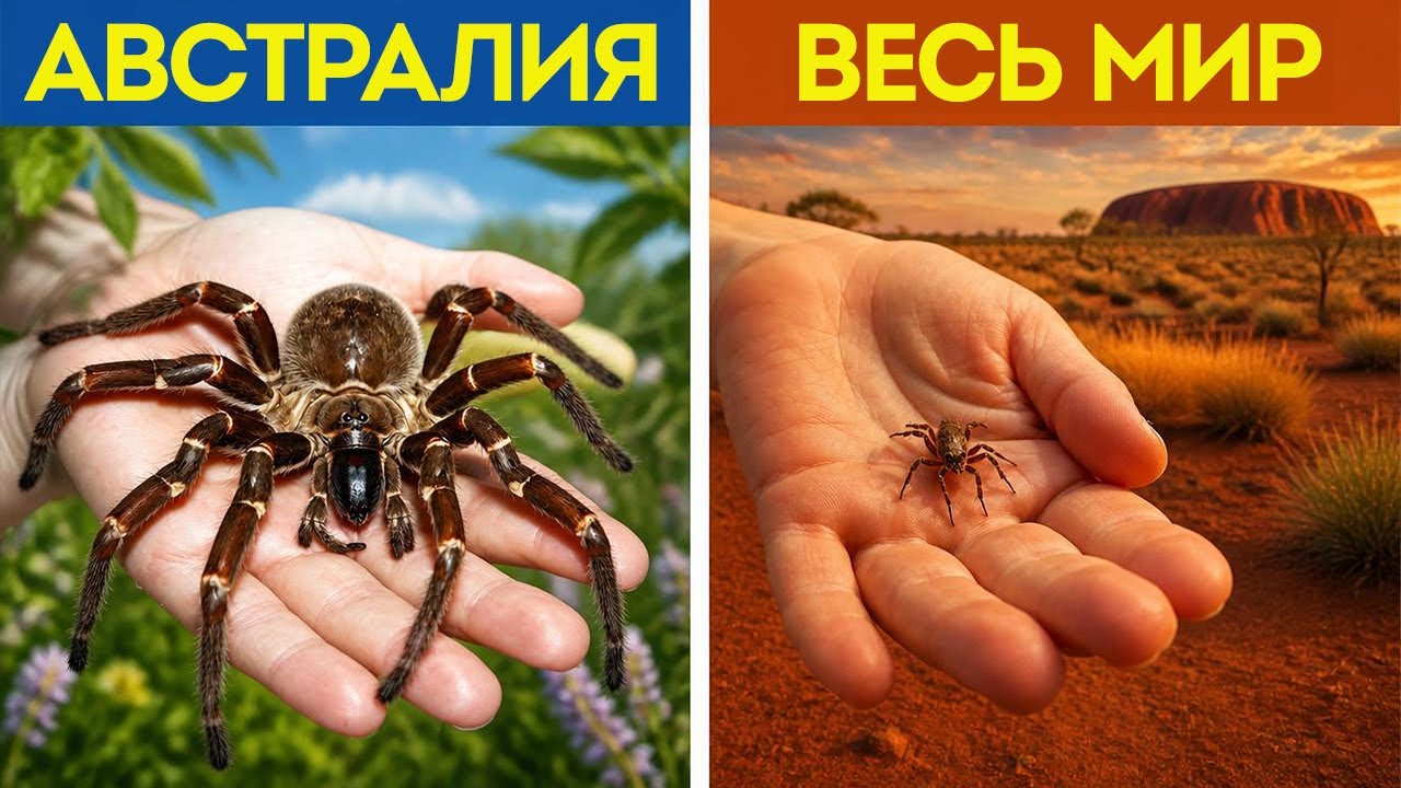 Почему в Австралии насекомые такие огромные? 🐜⚠️